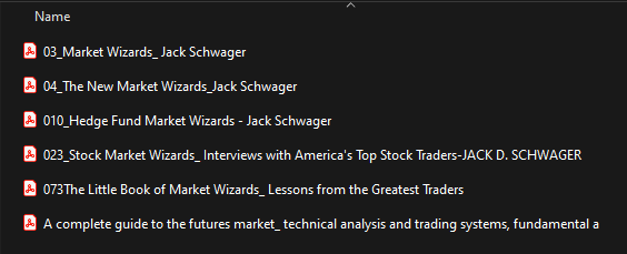 Market Wizards - Jack D. Schwager